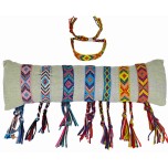 Lot de 35 bracelets ethniques colorés